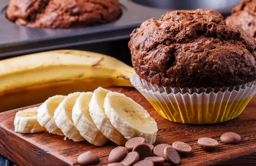 Muffins cacao et banane